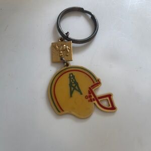 Vintage Football Helmet Keychain Houston Oilers